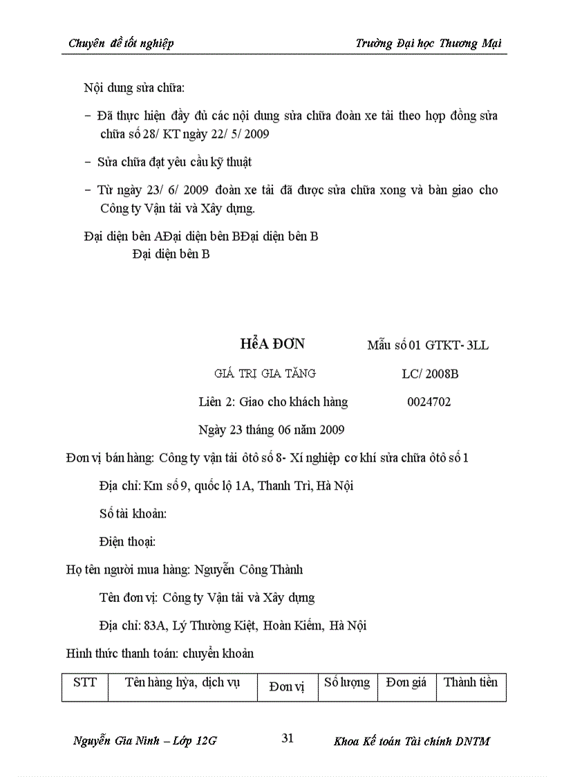 image for page Kế toán TSCĐ hữu hình tại công ty Vận tải và Xây dựng