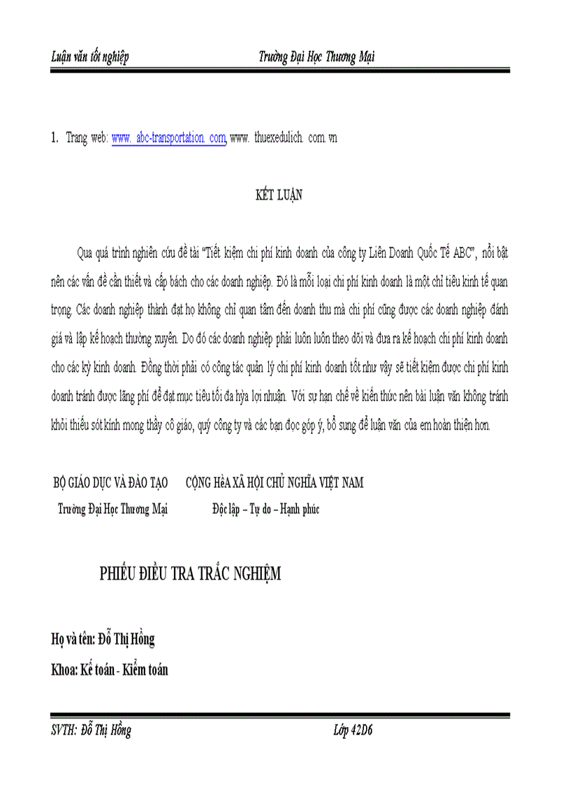 image for page Tiết kiệm chi phí kinh doanh của công ty Liên Doanh Quốc Tế ABC