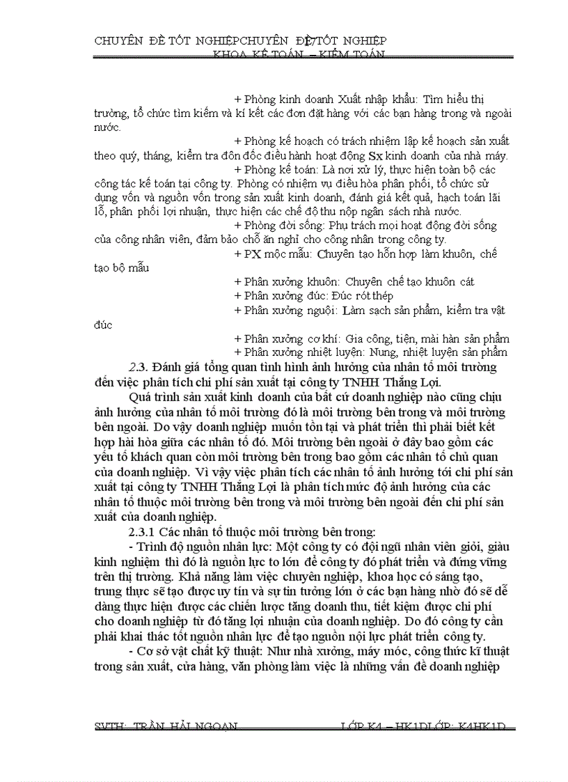 image for page Phân tích chi phí sản xuất tại công ty TNHH Thắng Lợi