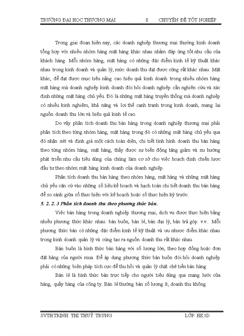 image for page Phân tích doanh thu bán hàng tại công ty Cổ phần Đầu tư Sông Đà - Việt Đức