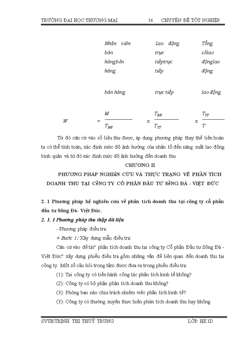 image for page Phân tích doanh thu bán hàng tại công ty Cổ phần Đầu tư Sông Đà - Việt Đức