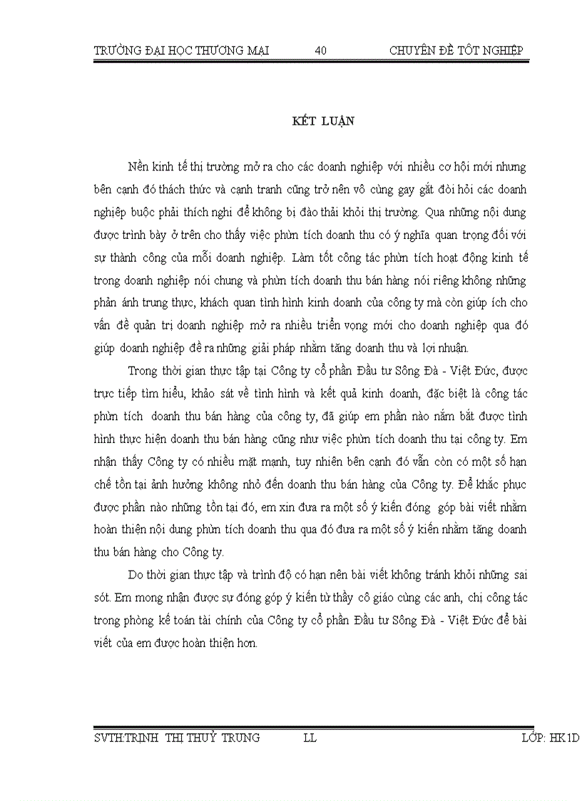 image for page Phân tích doanh thu bán hàng tại công ty Cổ phần Đầu tư Sông Đà - Việt Đức