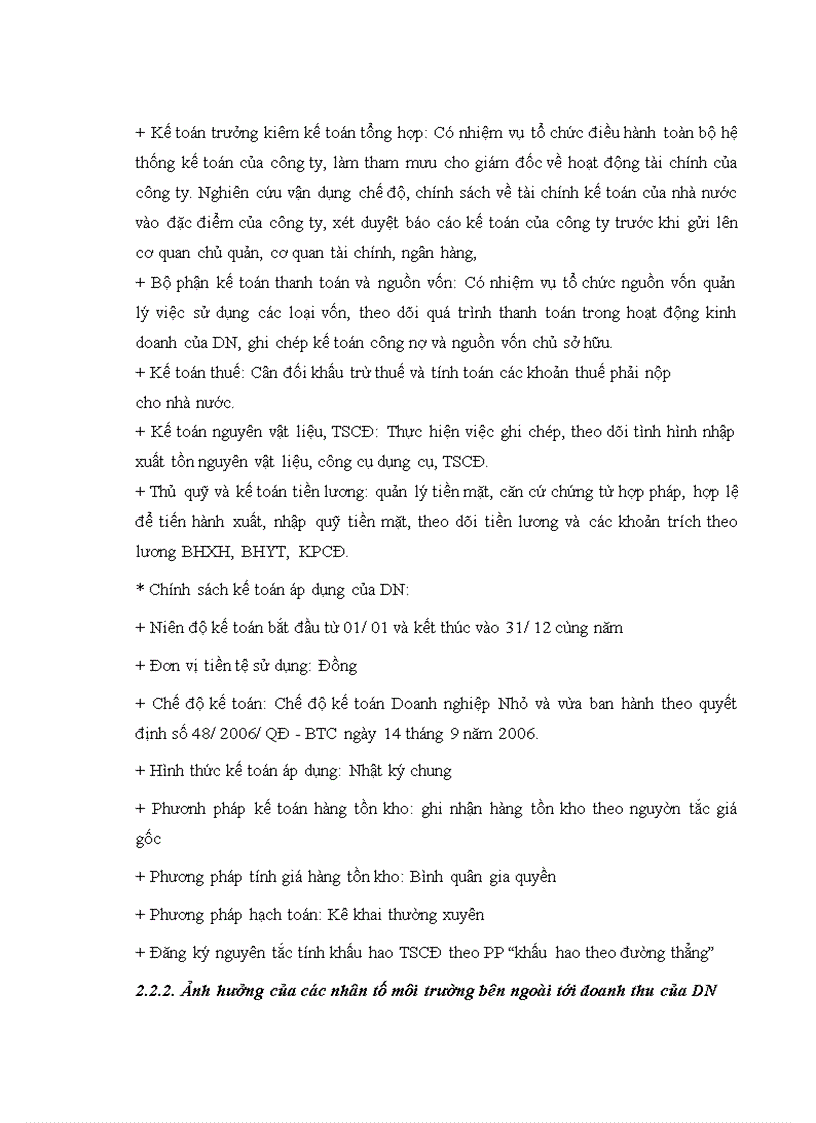 image for page Phân tích doanh thu tại công ty TNHH TM&DV Sen