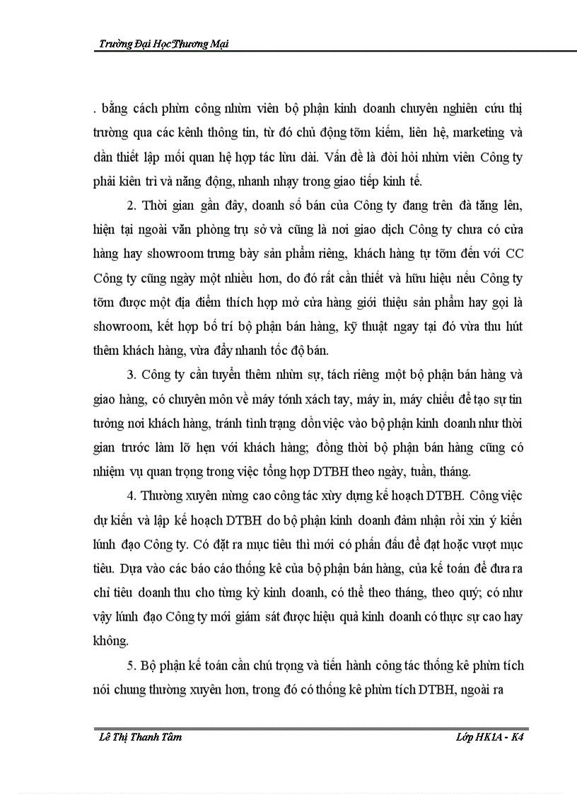 image for page Phân tích thống kê doanh thu bán hàng tại Công ty TNHH công nghệ LTV