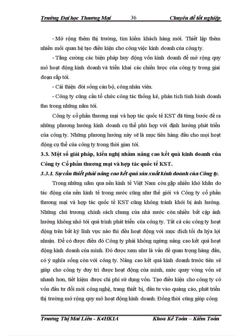 image for page Phân tích thống kê kết quả kinh doanh tại Công ty Cổ phần thương mại và hợp tác quốc tế KST