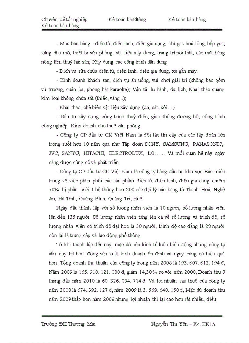 image for page Kế toán Bán hàng mặt hàng điện tử tại công ty cổ phần đầu tư CK Việt Nam