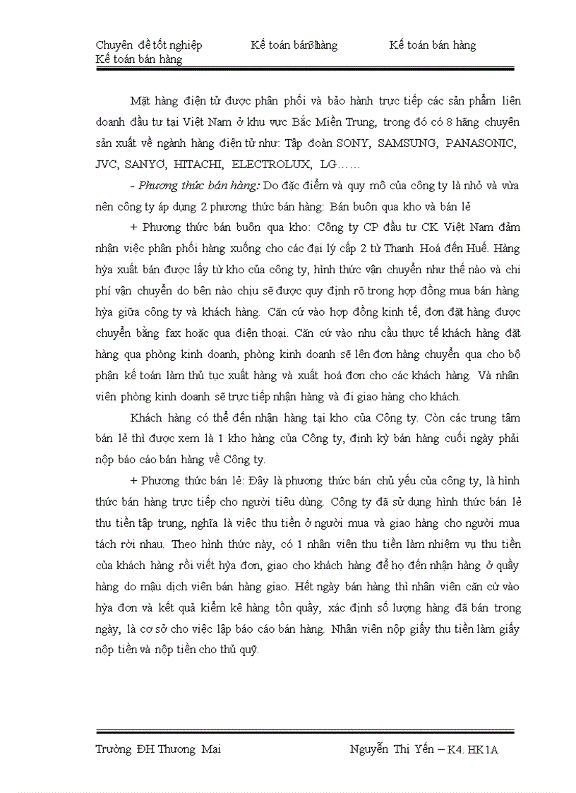 image for page Kế toán Bán hàng mặt hàng điện tử tại công ty cổ phần đầu tư CK Việt Nam