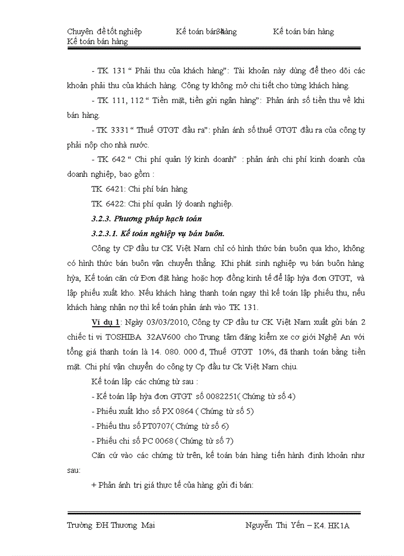 image for page Kế toán Bán hàng mặt hàng điện tử tại công ty cổ phần đầu tư CK Việt Nam
