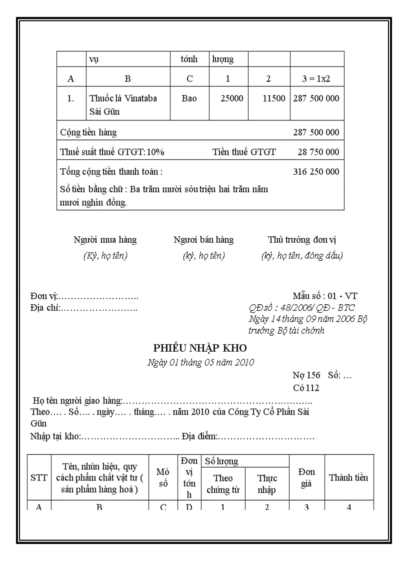 image for page Kế toán mua hàng thuốc lá Vinataba Sài Gòn tại Doanh Nghiệp Tư Nhân Thắng Thuý