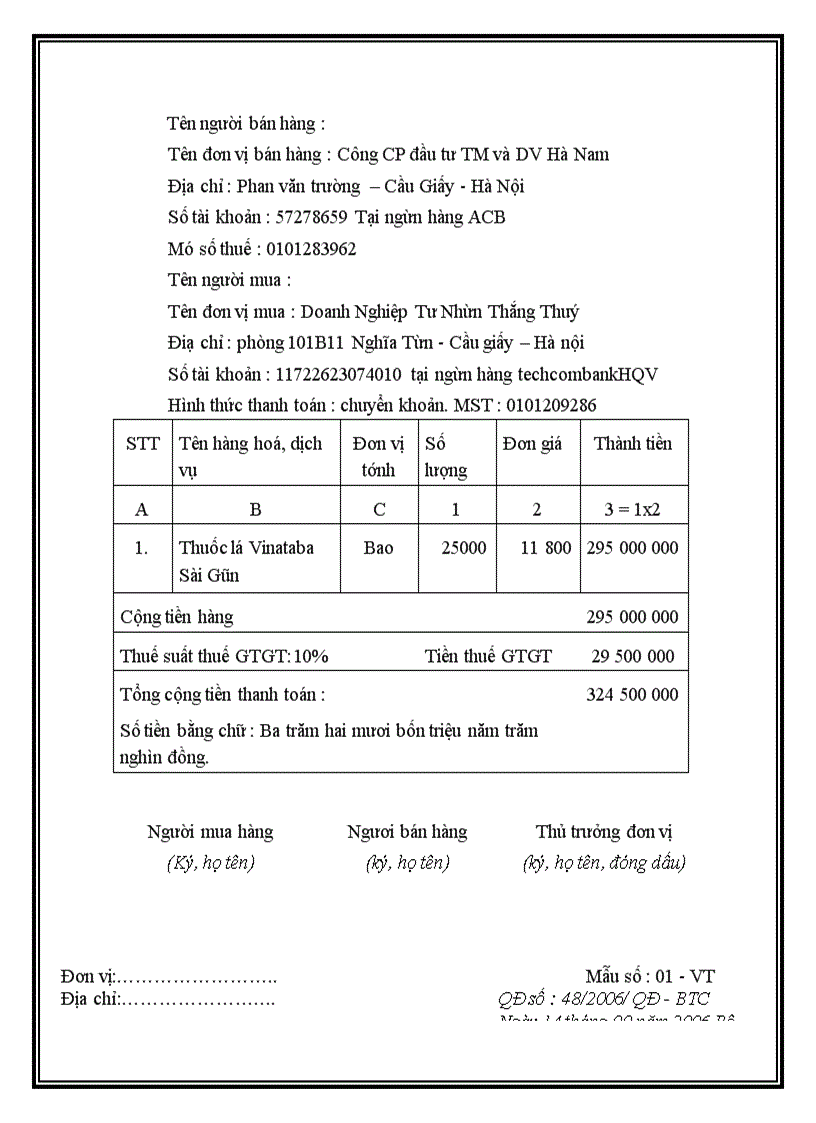 image for page Kế toán mua hàng thuốc lá Vinataba Sài Gòn tại Doanh Nghiệp Tư Nhân Thắng Thuý