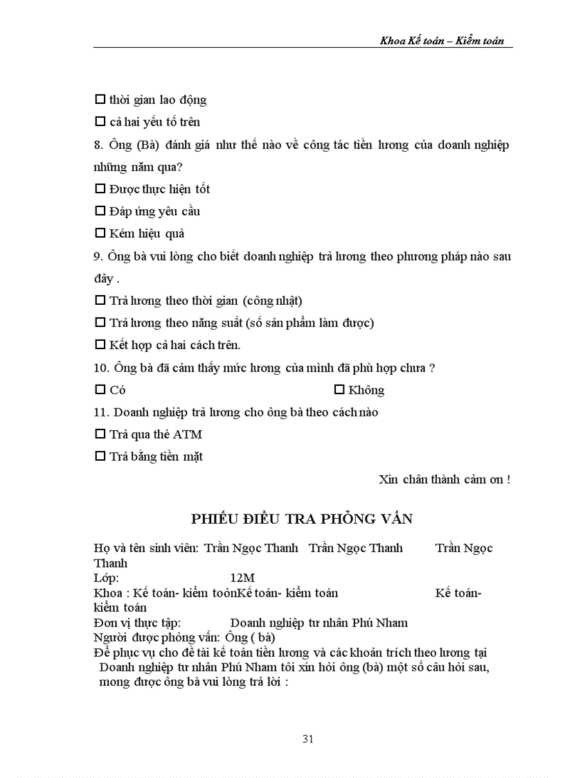 image for page Kế toán tiền lương và các khoản trích theo lương tại Doanh nghiệp tư nhân Phú Nham