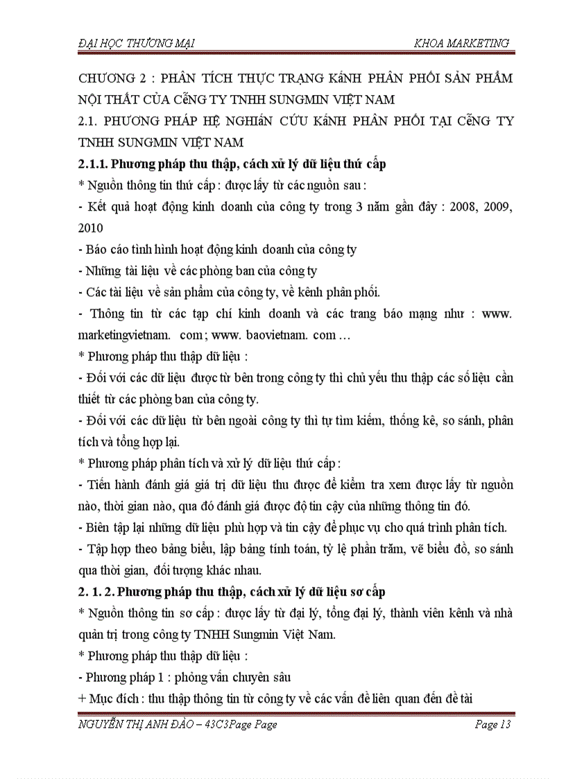 image for page Phát triển kênh phân phối sản phẩm nội thất của công ty TNHH SUNGMIN Việt Nam trên thị trường Hà Nội và các tỉnh lân cận