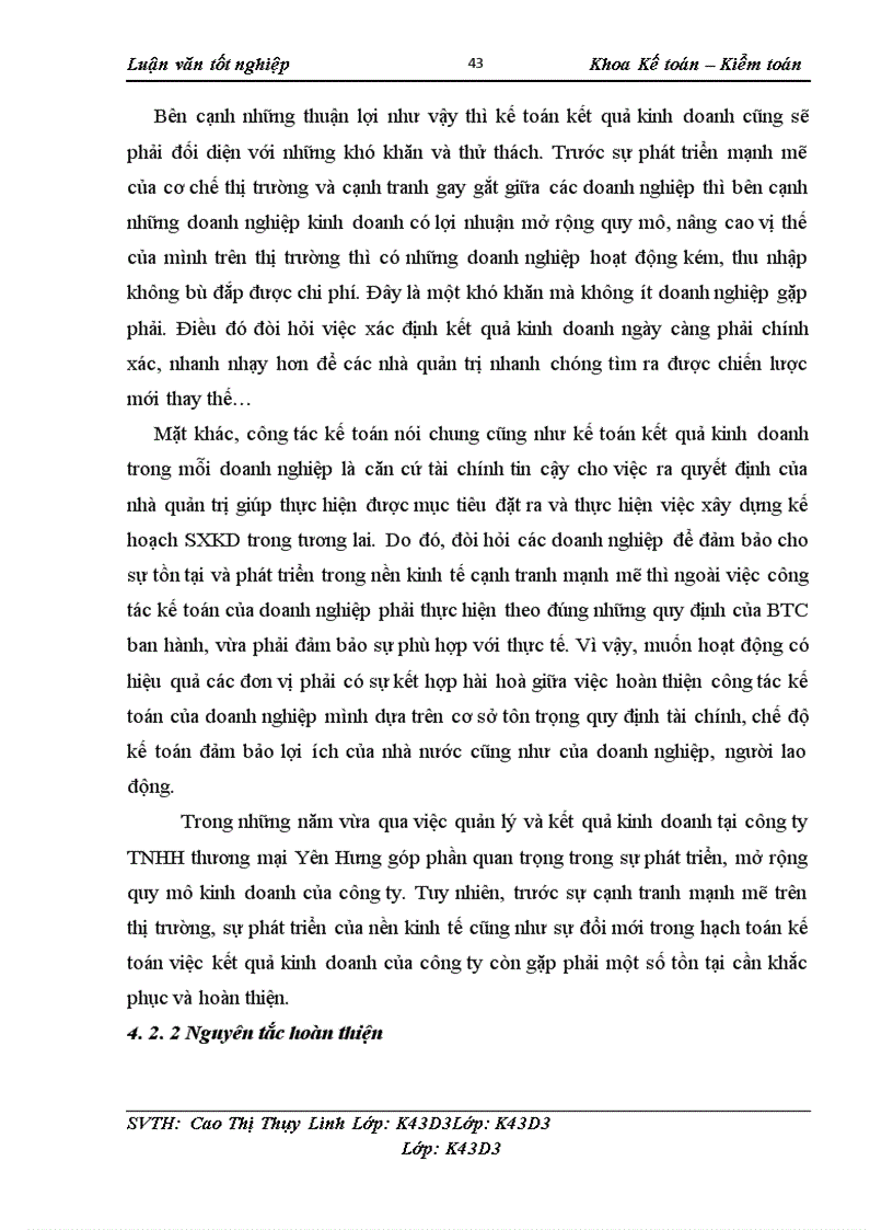 image for page Kế toán kết quả kinh doanh tại công ty TNHH thương mại Yên Hưng