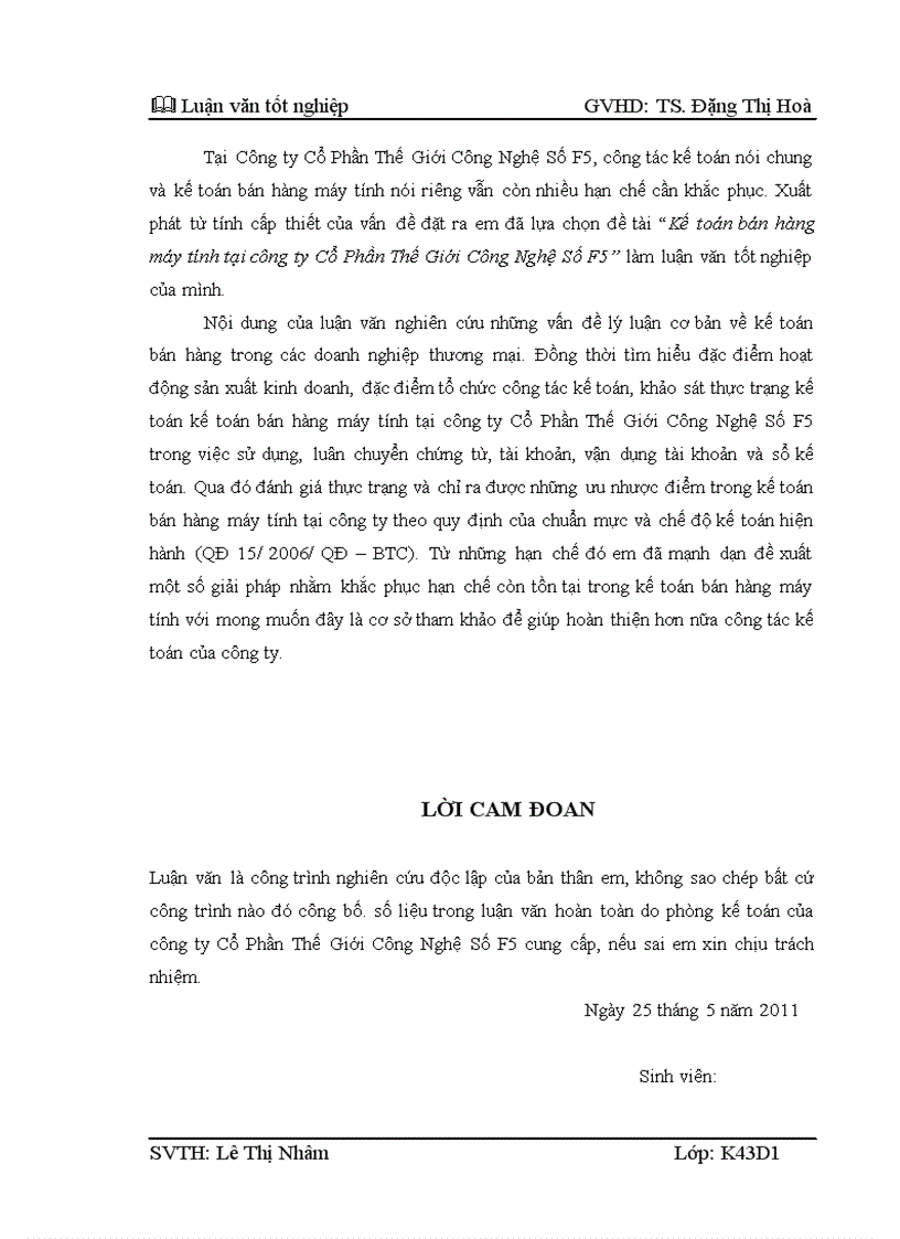 image for page Kế toán bán hàng máy tính tại công ty Cổ Phần Thế Giới Công Nghệ Số F5