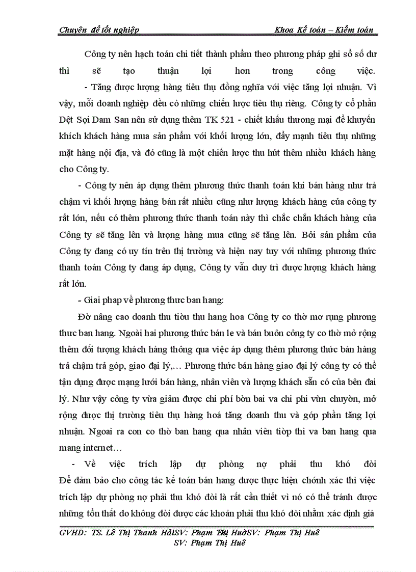 image for page Kế toán tiêu thụ thành phẩm sợi tại công ty cổ phần dệt sợi Damsan