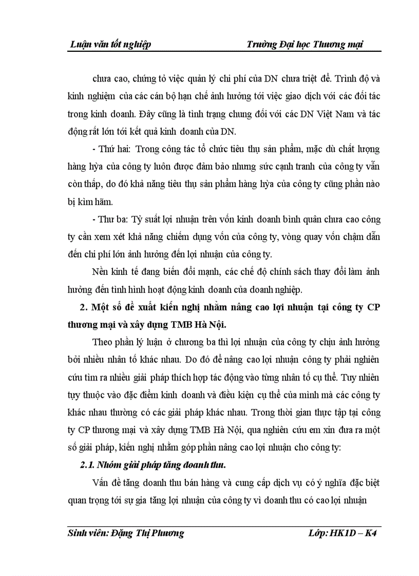 image for page Các giải pháp nâng cao lợi nhuận tại công ty CP thương mại và xây dựng TMB Hà Nội