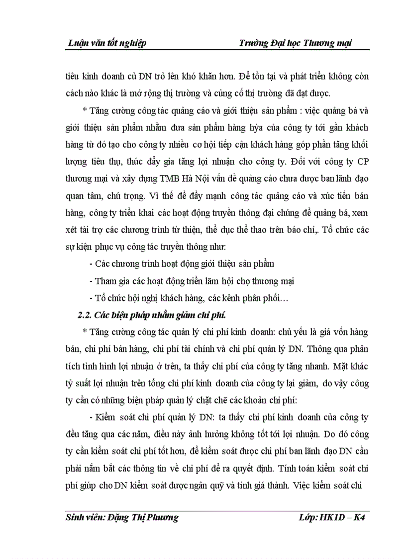 image for page Các giải pháp nâng cao lợi nhuận tại công ty CP thương mại và xây dựng TMB Hà Nội