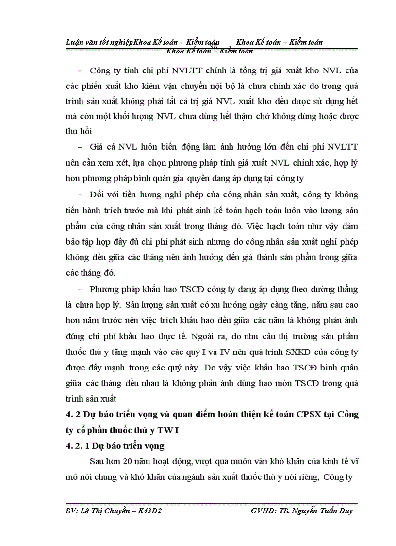 image for page Kế toán CPSX sản phẩm thuốc thú y Vinacoc. ACB tại Công ty cổ phần thuốc thú y TW I