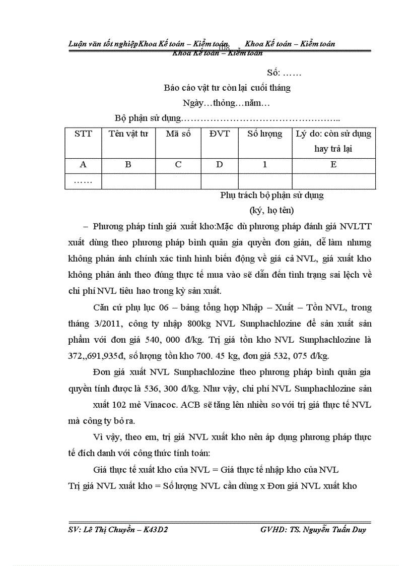 image for page Kế toán CPSX sản phẩm thuốc thú y Vinacoc. ACB tại Công ty cổ phần thuốc thú y TW I