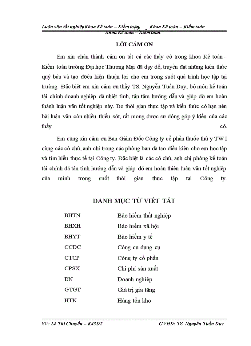 image for page Kế toán CPSX sản phẩm thuốc thú y Vinacoc. ACB tại Công ty cổ phần thuốc thú y TW I
