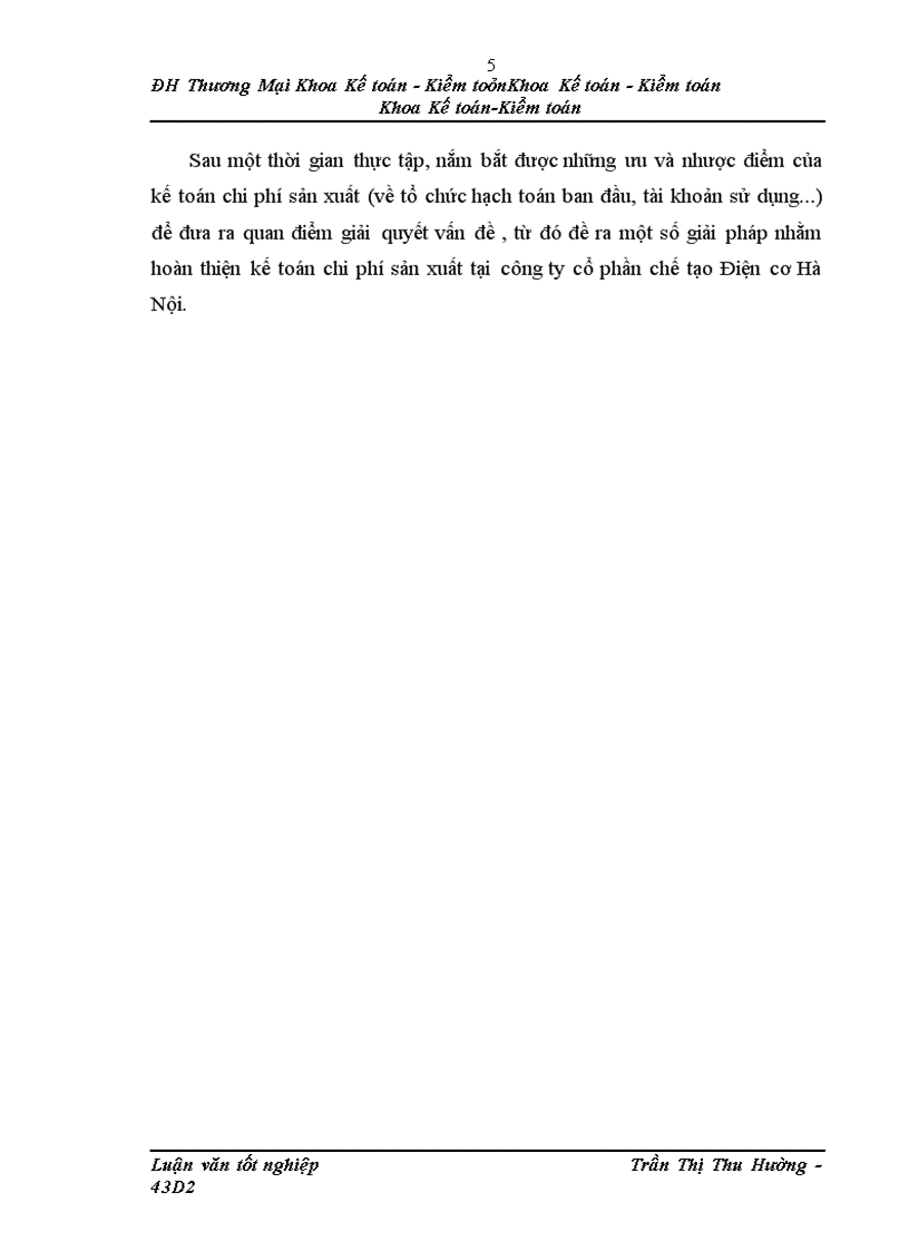 image for page Kế toán chi phí sản xuất sản phẩm máy biến áp của Công ty cổ phần Chế tạo Điện cơ Hà Nội