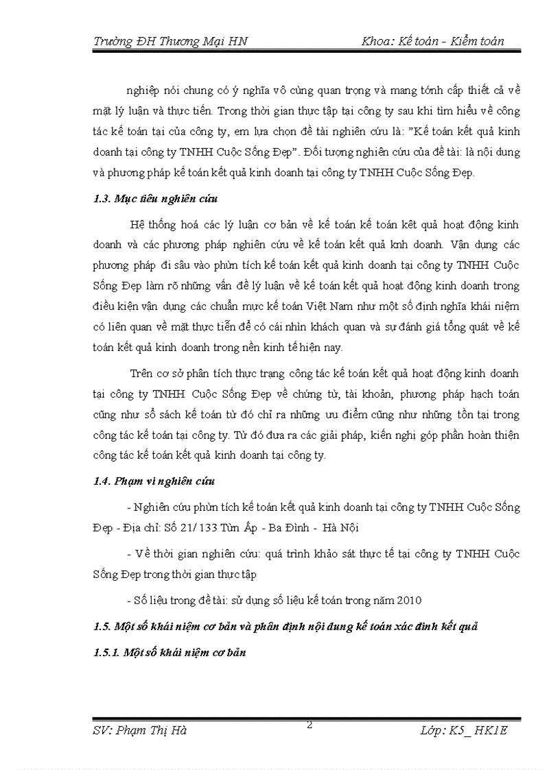 image for page Kế toán kết quả kinh doanh tại công ty TNHH Cuộc Sống Đẹp