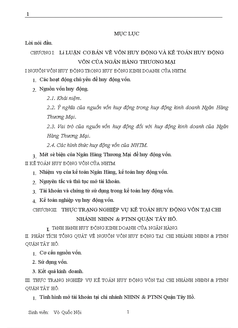 image for page Một số vấn đề cơ bản về vốn và kế toán huy động vốn tại chi nhánh NHNN & PTNN Quận Tây Hồ