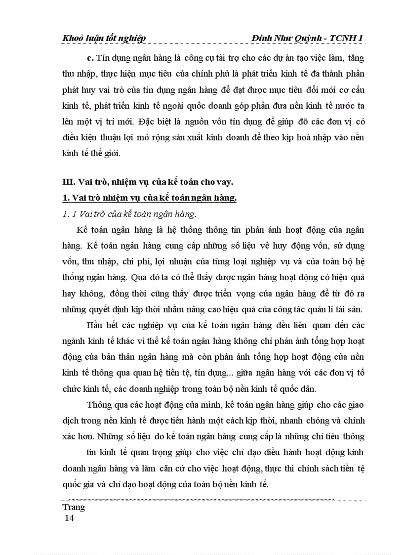 image for page Một số vấn đề về kế toán cho vay ngoài quốc doanh tại Ngân hàng nông nghiệp và phát triển nông thôn Hà Nội