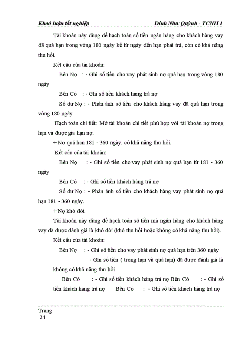 image for page Một số vấn đề về kế toán cho vay ngoài quốc doanh tại Ngân hàng nông nghiệp và phát triển nông thôn Hà Nội