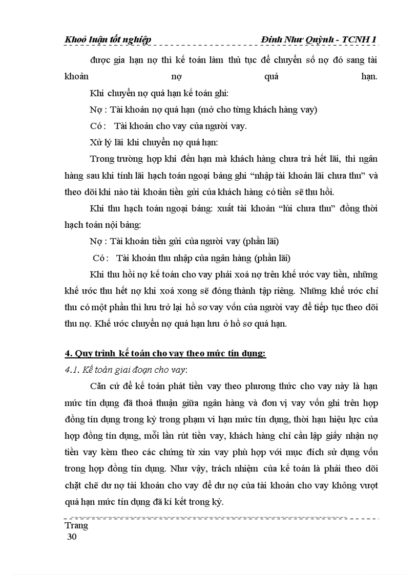 image for page Một số vấn đề về kế toán cho vay ngoài quốc doanh tại Ngân hàng nông nghiệp và phát triển nông thôn Hà Nội