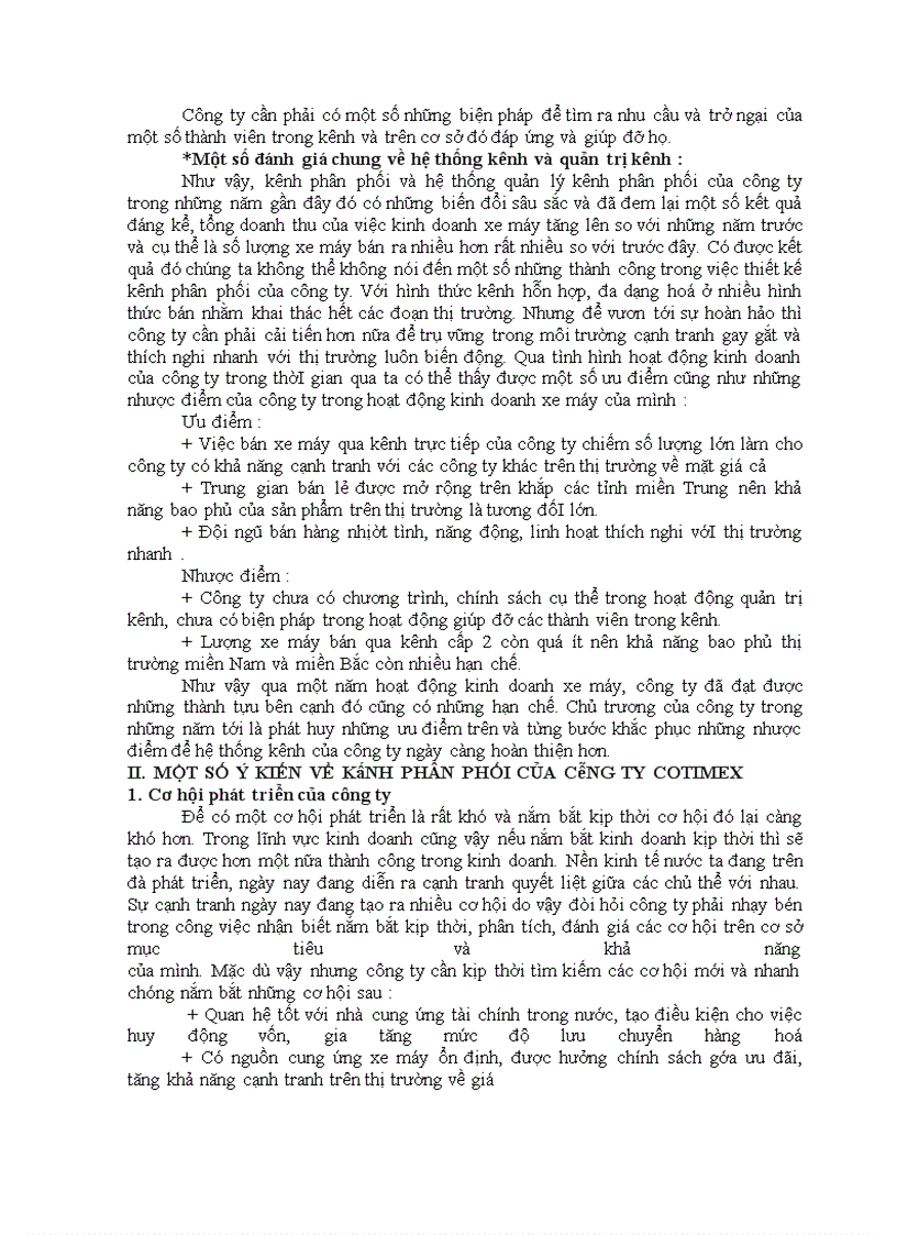 image for page Một số ý kiến về kênh phân phối xe máy tại công ty Cotimex Đà Nẵng