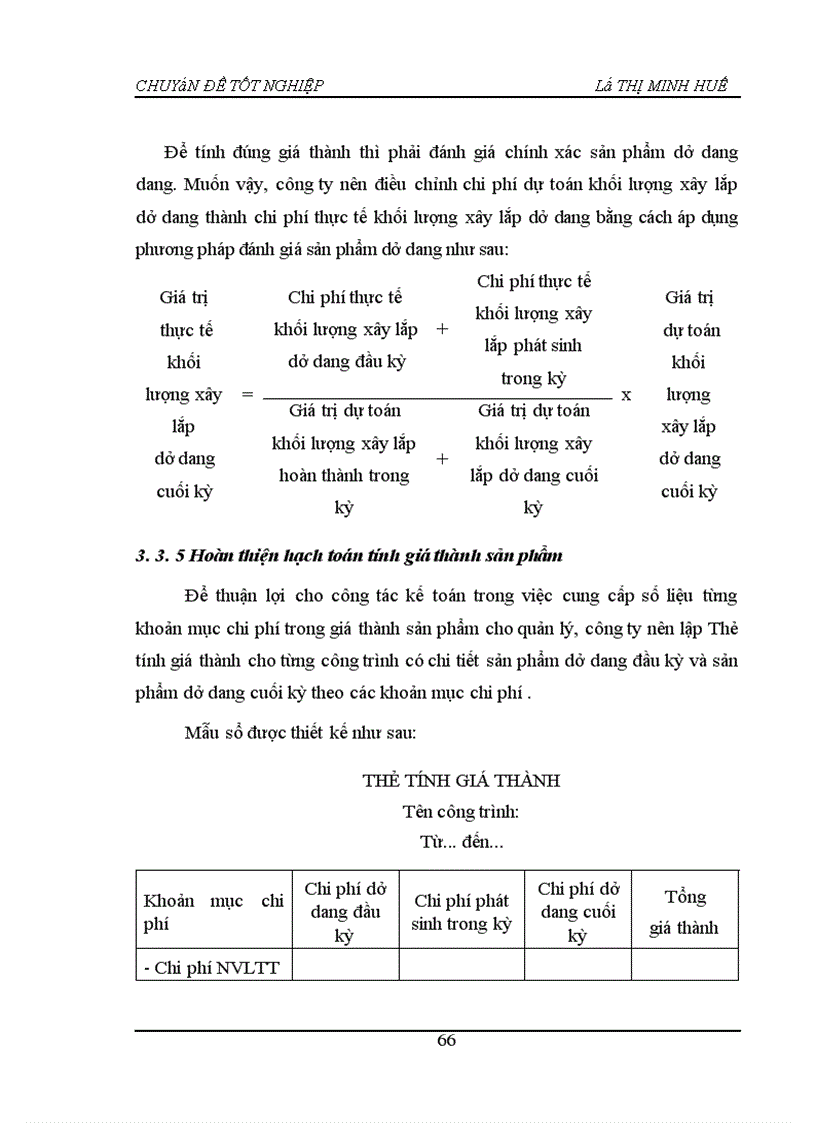 image for page Hoàn thiện Kế toán chi phí sản xuất và tính giá thành sản phẩm tại Công ty Cổ phần Đầu tư và xây dựng HUD4
