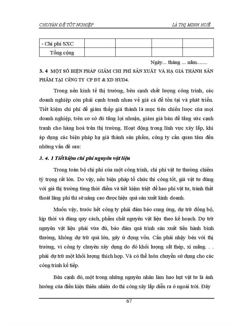 image for page Hoàn thiện Kế toán chi phí sản xuất và tính giá thành sản phẩm tại Công ty Cổ phần Đầu tư và xây dựng HUD4