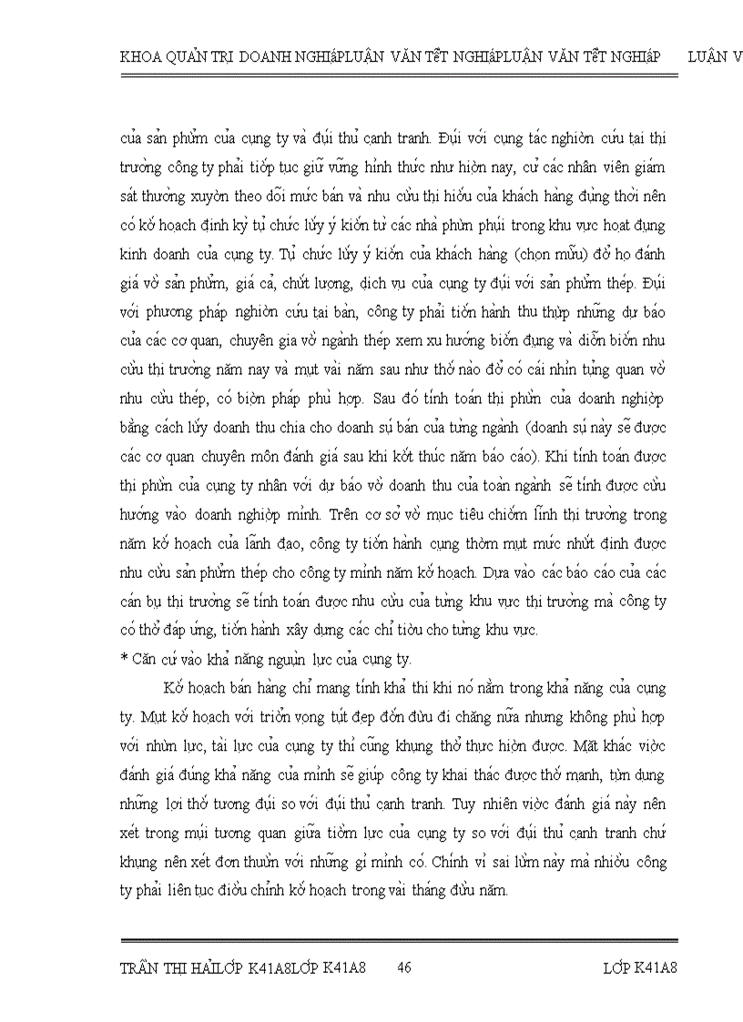 image for page Hoàn thiện công tác xây dựng kế hoạch bán hàng khu vực miền Bắc sản phẩm thép tại Công ty Cổ phần phân phối Thời Gian