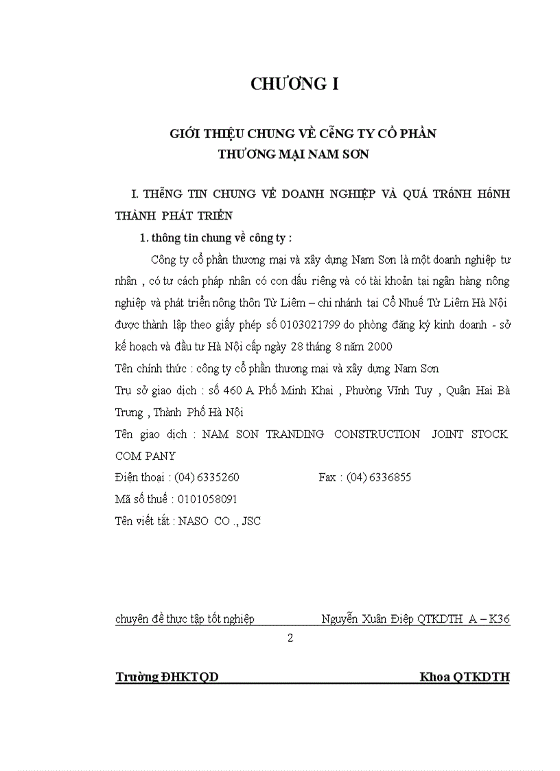 image for page Hoàn thiện công tác tổ chức bán hàng tại công ty cổ phần thương mại và xây dựng Nam Sơn