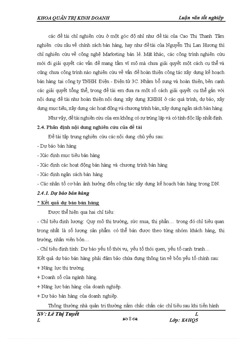 image for page Hoàn thiện công tác xây dựng kế hoạch bán hàng tại công ty TNHH Điện - Điện tử 3C