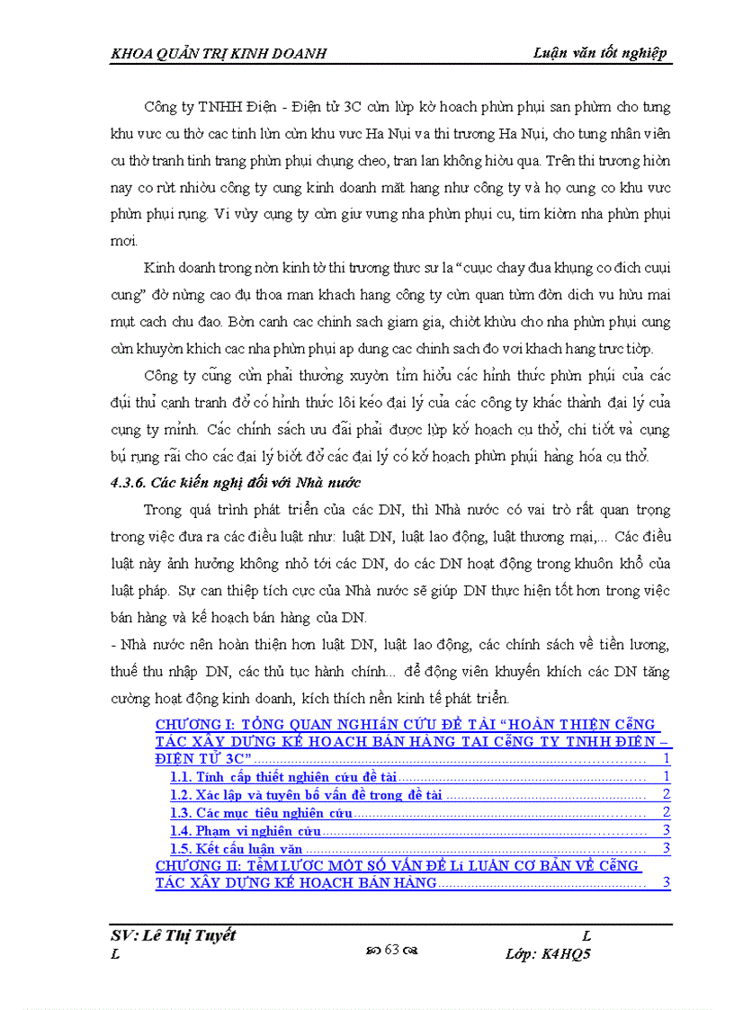 image for page Hoàn thiện công tác xây dựng kế hoạch bán hàng tại công ty TNHH Điện - Điện tử 3C