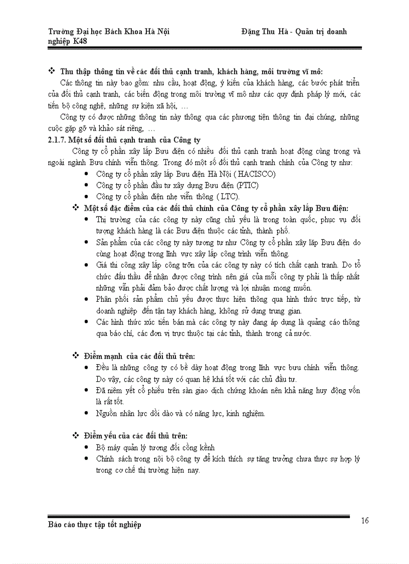 image for page Phân tích hoạt động kinh doanh của công ty cổ phần xây lắp Bưu Điện