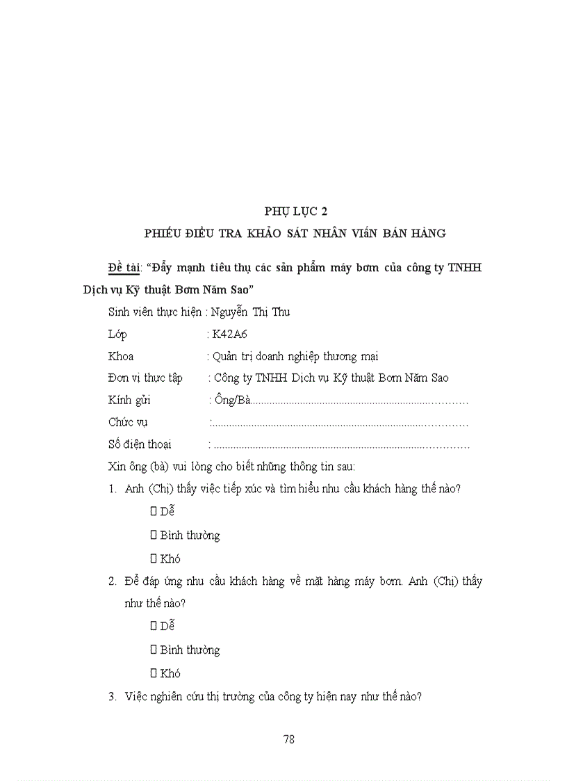 image for page Đẩy mạnh tiêu thụ các sản phẩm máy bơm của công ty tnhh dịch vụ kỹ thuật bơm năm sao