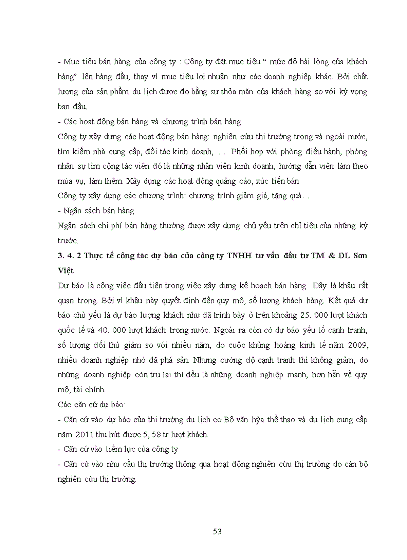 image for page Hoàn thiện công tác xây dựng kế hoạch bán tai công ty TNHH tư vấn đầu tư TM & DL Sơn Việt