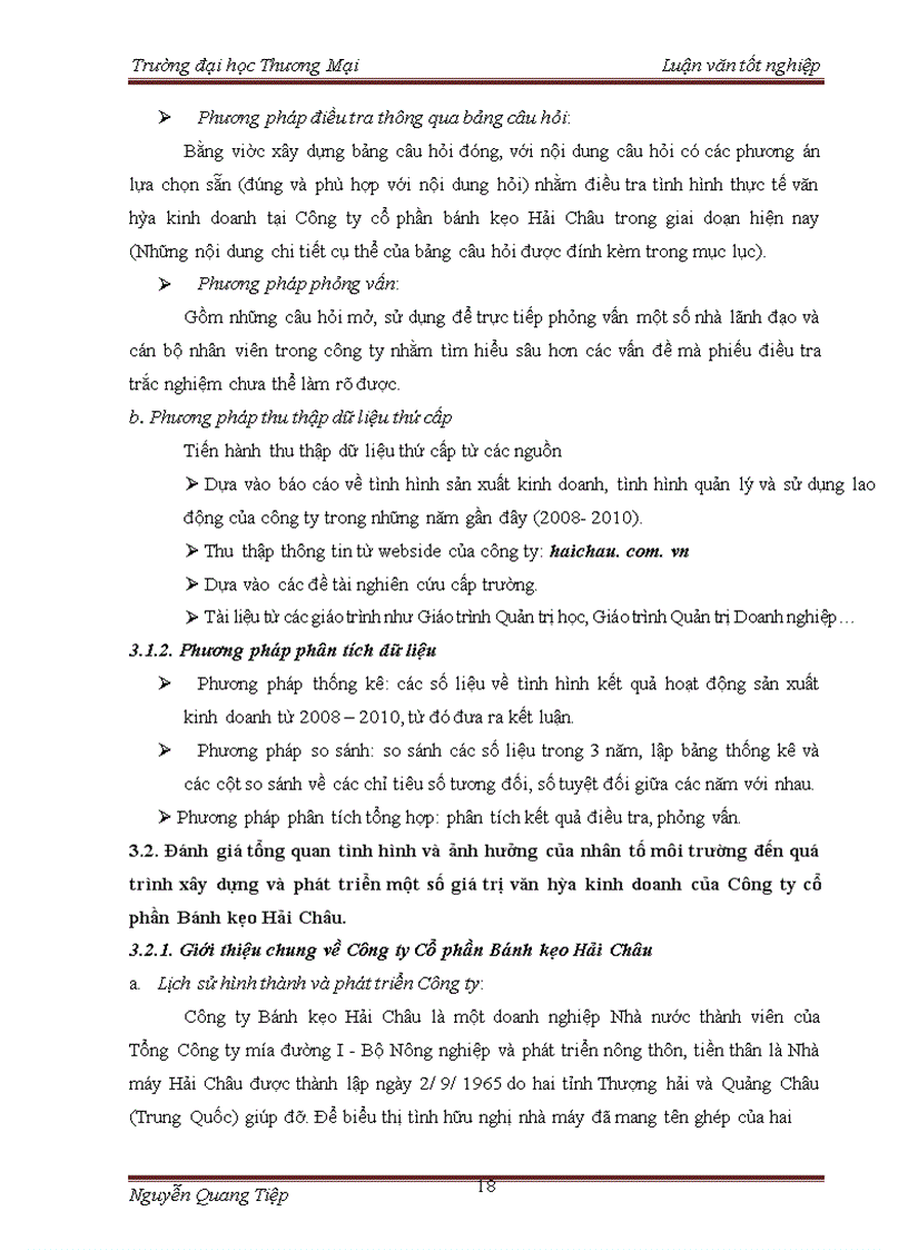 image for page Một số giải pháp nhắm xây dựng và phát triển một số giá trị văn hóa kinh doanh của Công ty cổ phần Bánh kẹo Hải Châu