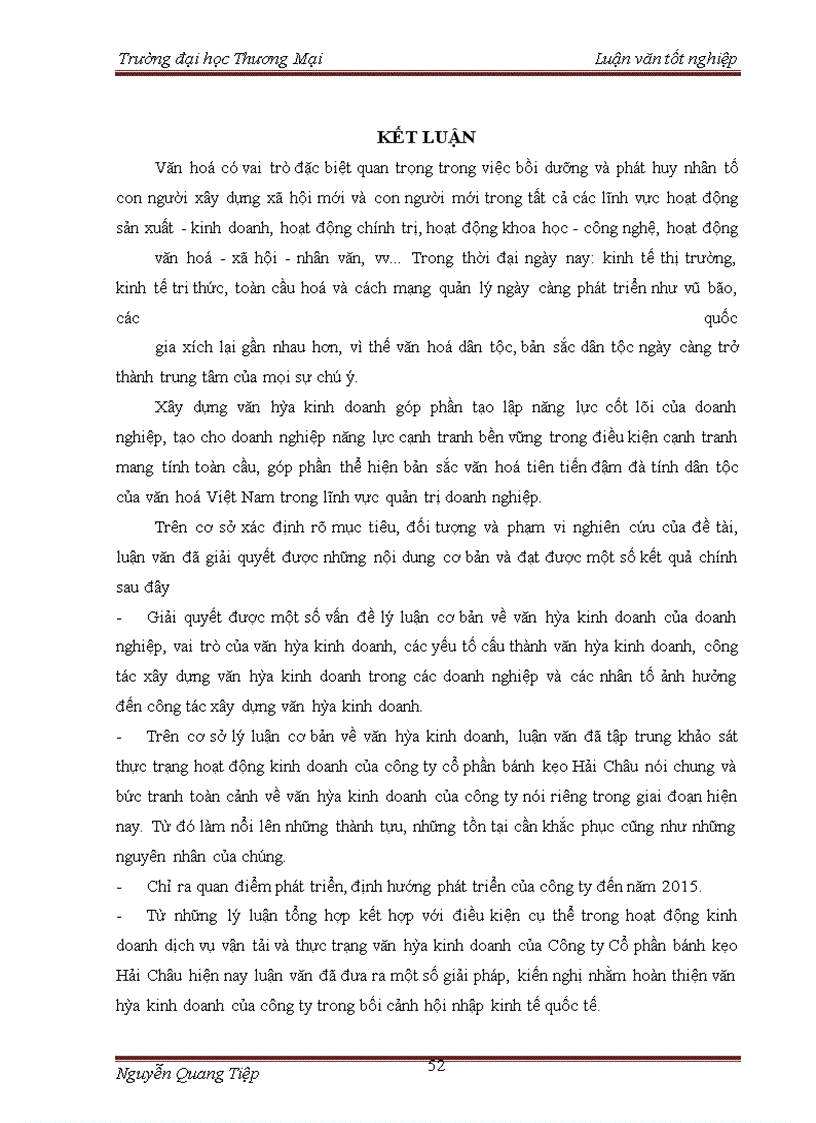 image for page Một số giải pháp nhắm xây dựng và phát triển một số giá trị văn hóa kinh doanh của Công ty cổ phần Bánh kẹo Hải Châu