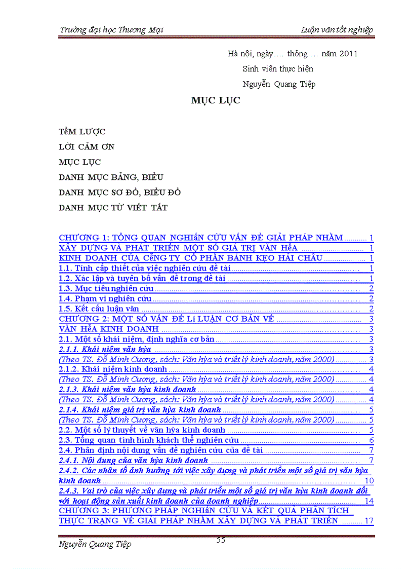 image for page Một số giải pháp nhắm xây dựng và phát triển một số giá trị văn hóa kinh doanh của Công ty cổ phần Bánh kẹo Hải Châu
