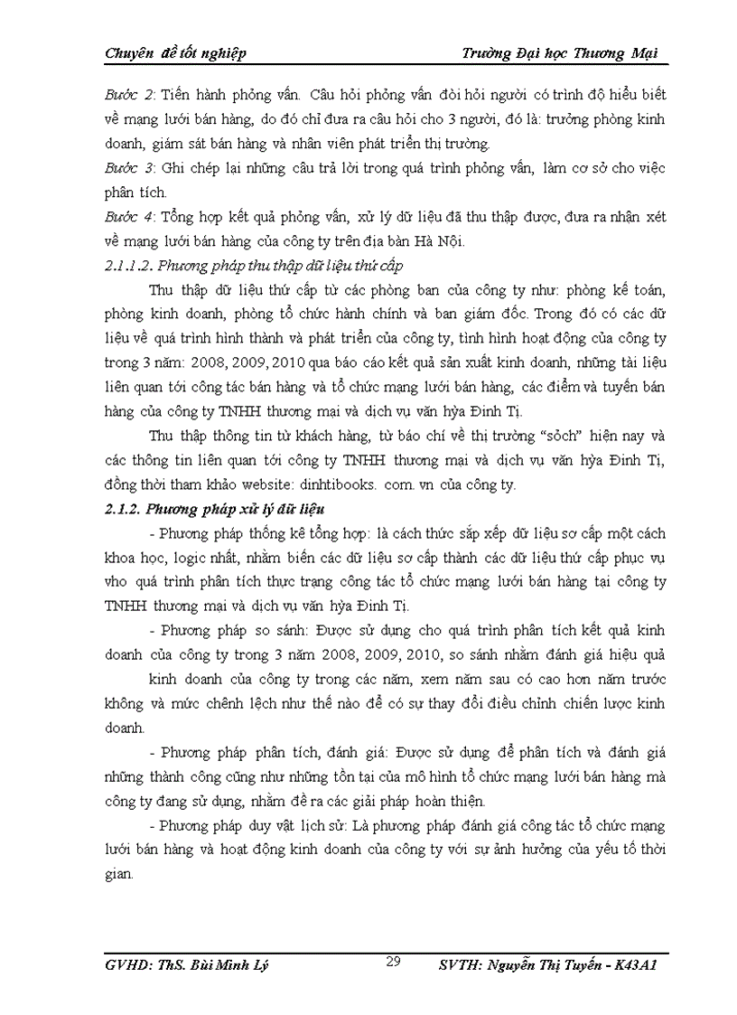 image for page Hoàn thiện công tác tổ chức mạng lưới bán hàng tại công ty TNHH thương mại và dịch vụ văn hóa Đinh Tị