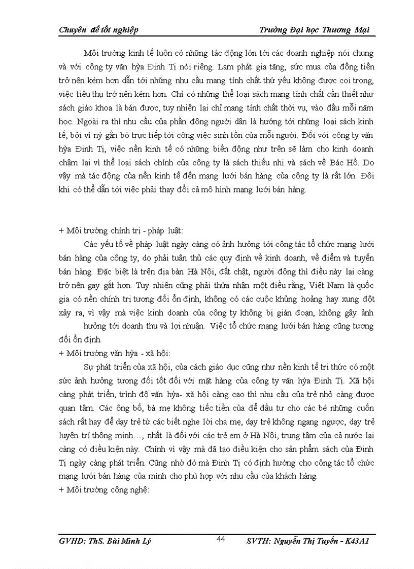image for page Hoàn thiện công tác tổ chức mạng lưới bán hàng tại công ty TNHH thương mại và dịch vụ văn hóa Đinh Tị