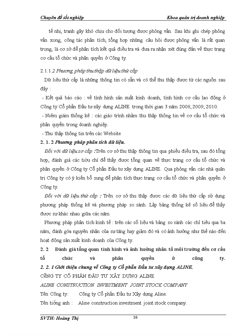 image for page Hoàn thiện cơ cấu tổ chức và phân quyền ở Công ty Cổ phần đầu tư xây dựng ALINE