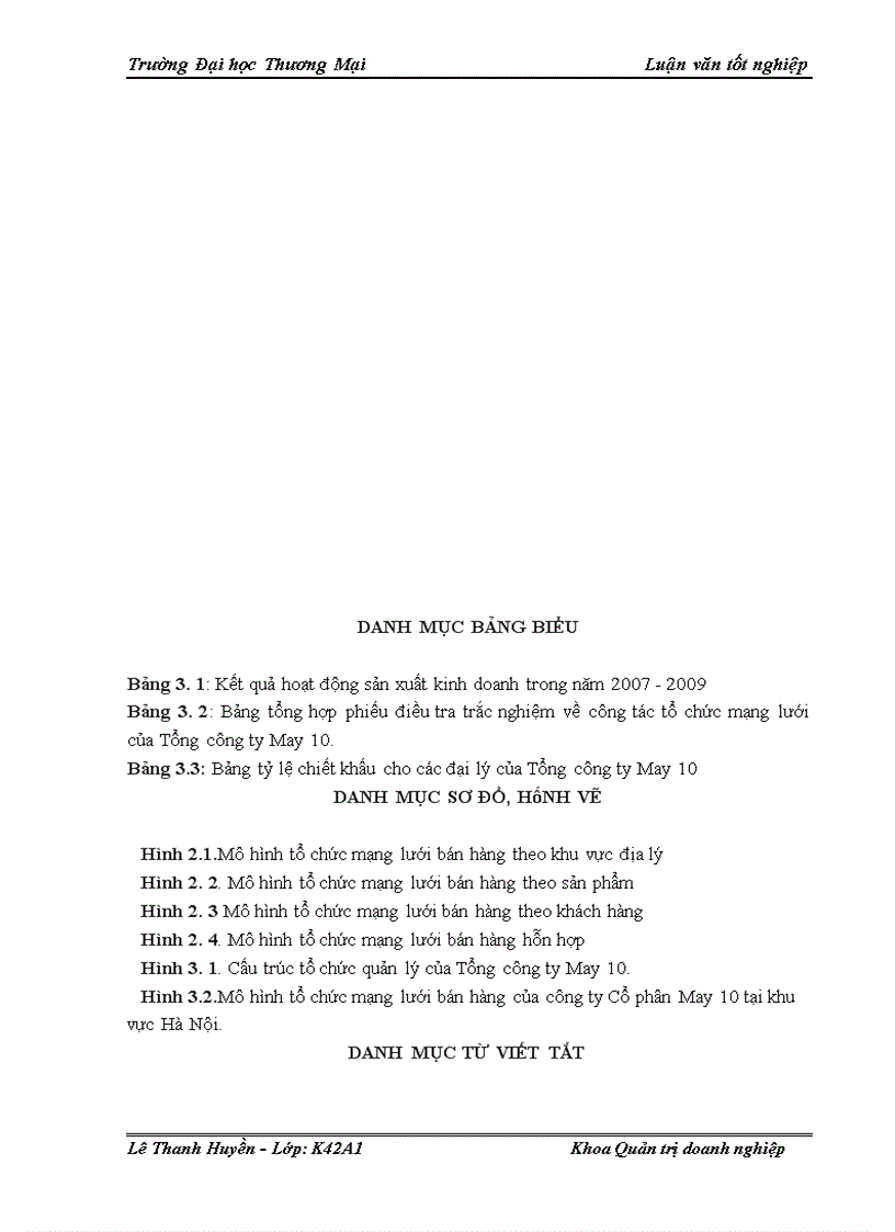 image for page Hoàn thiện công tác tổ chức mạng lưới bán hàng của Tổng công ty May 10 tại khu vực Hà Nội