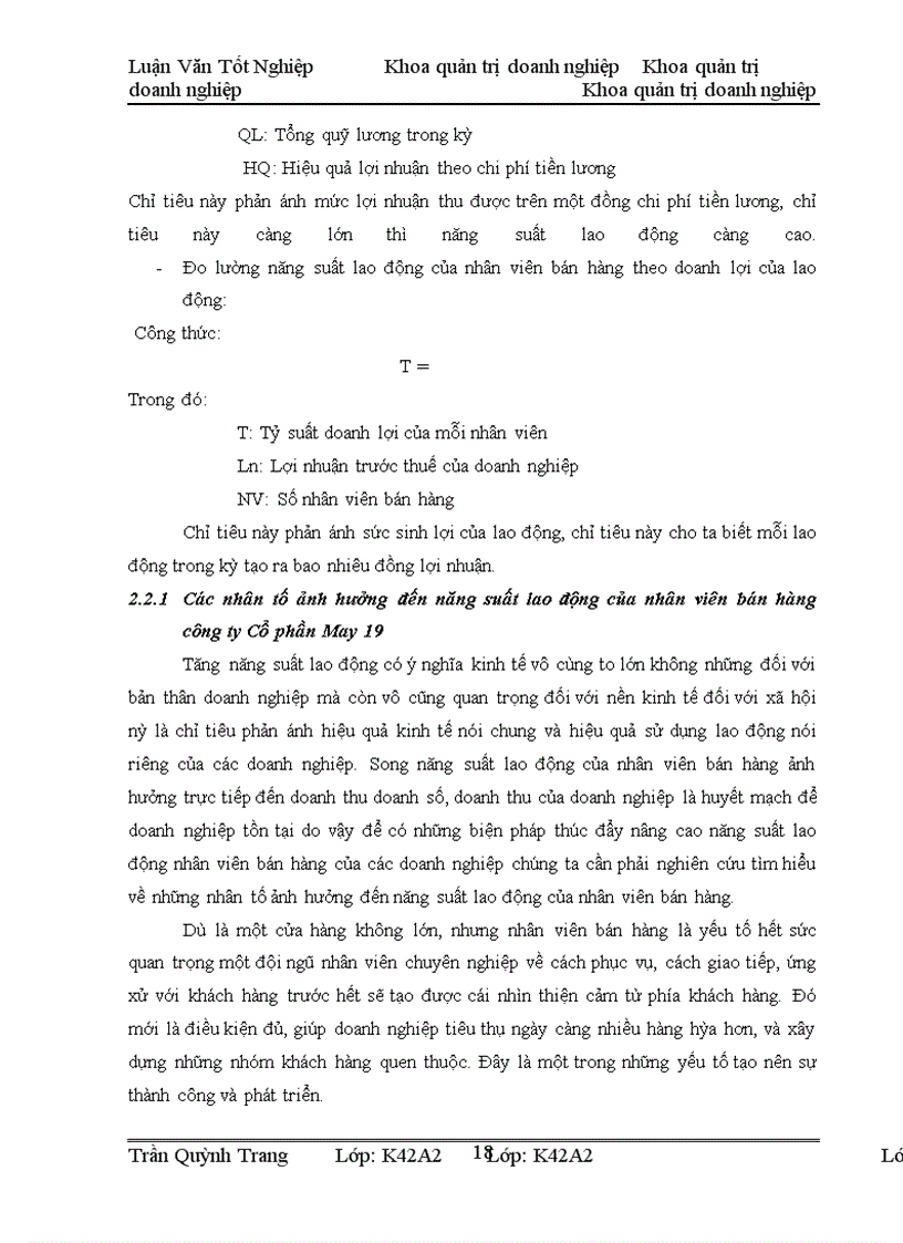 image for page Nâng cao năng suất lao động của nhân viên bán hàng công ty Cổ phần May 19