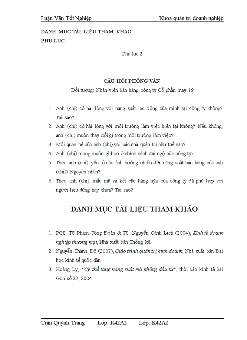 image for page Nâng cao năng suất lao động của nhân viên bán hàng công ty Cổ phần May 19