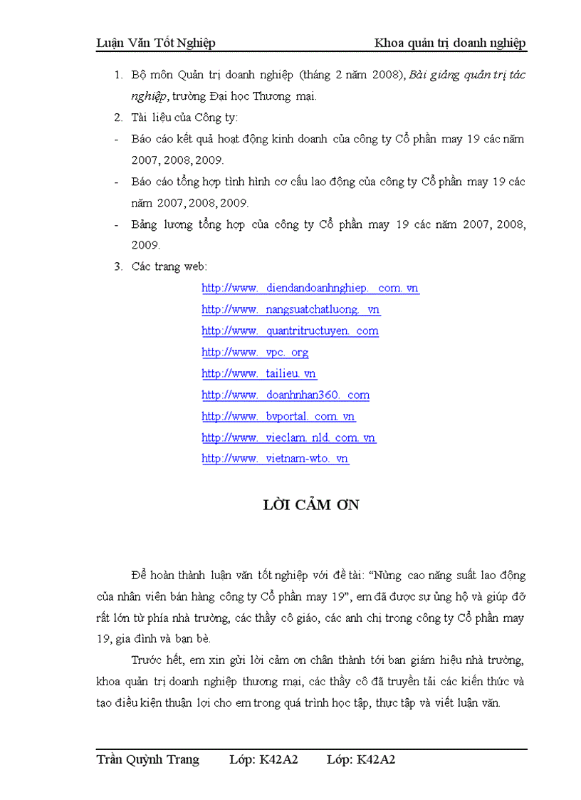 image for page Nâng cao năng suất lao động của nhân viên bán hàng công ty Cổ phần May 19